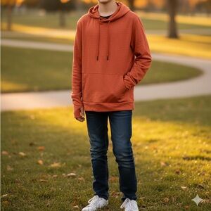 Helly Hansen Boy’s Vibrant Orange Hoodie (Size L)